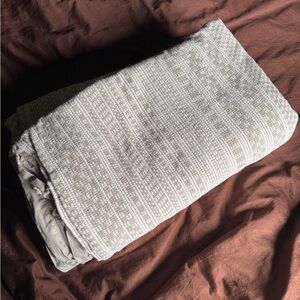 West Elm Kirra Textured King Duvet Cover